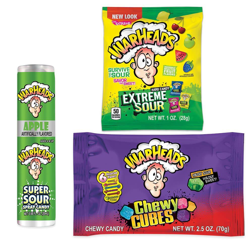 WarHeads Sour Candy Filled Plastic Heart - Candy Warehouse