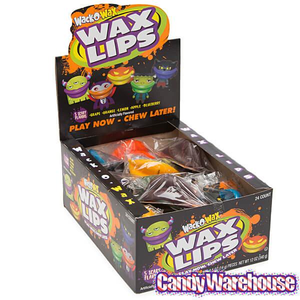 Wax Lips Halloween Candy: 24-Piece Box - Candy Warehouse