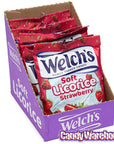 Welch's Soft Licorice Bites 5-Ounce Packs - Strawberry: 12-Piece Display - Candy Warehouse