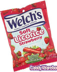 Welch's Soft Licorice Bites 5-Ounce Packs - Strawberry: 12-Piece Display - Candy Warehouse