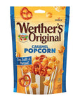 Werther's Original Caramel Popcorn with Sea Salt Pretzels Candy Packs: 6-Piece Box - Candy Warehouse