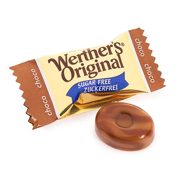 Werther's Original Sugar Free Caramel Chocolate Hard Candy: 1.75LB Box - Candy Warehouse