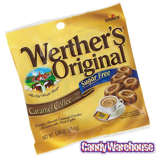 Werther&#39;s Original Sugar Free Caramel Coffee Hard Candy: 1LB Box - Candy Warehouse