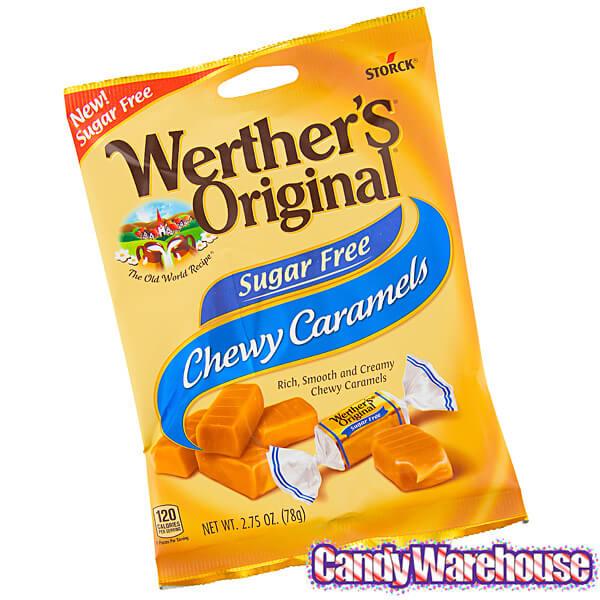 Werther's Original Sugar Free Chewy Caramels Candy: 2LB Box - Candy Warehouse