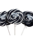 Whirly Pop 1.5-Ounce Swirl Suckers - Black: 24-Piece Display - Candy Warehouse