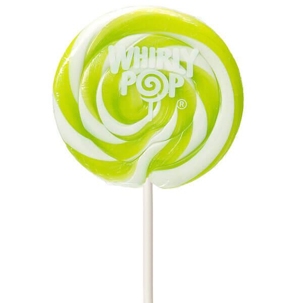 Whirly Pop 1.5-Ounce Swirl Suckers - Bright Green: 24-Piece Display ...