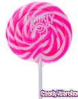 Whirly Pop 1.5-Ounce Swirl Suckers - Hot Pink: 24-Piece Display - Candy Warehouse