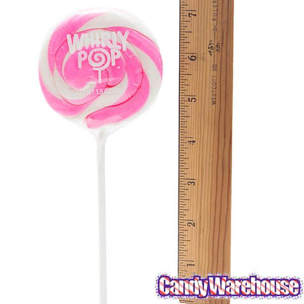 Whirly Pop 1.5-Ounce Swirl Suckers - Light Pink: 24-Piece Display - Candy Warehouse