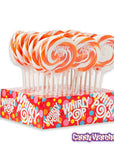 Whirly Pop 1.5-Ounce Swirl Suckers - Orange: 24-Piece Display