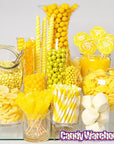 Whirly Pop 1.5-Ounce Swirl Suckers - Yellow: 24-Piece Display - Candy Warehouse