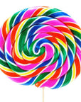 Whirly Pop 24-Ounce Swirl Suckers - Rainbow: 10-Piece Case - Candy Warehouse