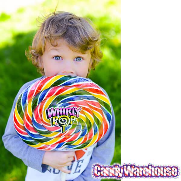 Whirly Pop 3-Pound Giant Rainbow Swirl Sucker - Candy Warehouse