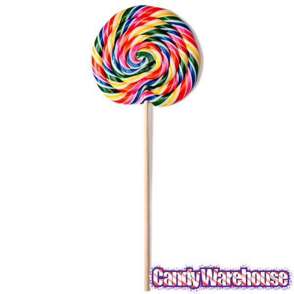 Whirly Pop 3-Pound Giant Rainbow Swirl Sucker - Candy Warehouse