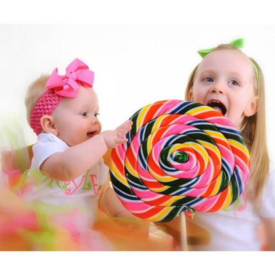 Whirly Pop 3-Pound Giant Rainbow Swirl Sucker | Candy Warehouse