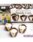 White and Dark Chocolate Tuxedo Cups: 6-Piece Box - Candy Warehouse