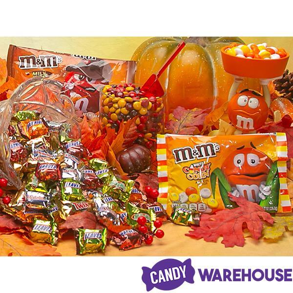 White Chocolate Candy Corn M&M's Halloween Candy: 8-Ounce Bag - Candy Warehouse