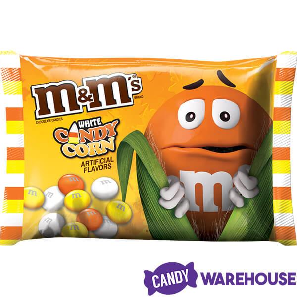 White Chocolate Candy Corn M&M's Halloween Candy: 8-Ounce Bag - Candy Warehouse