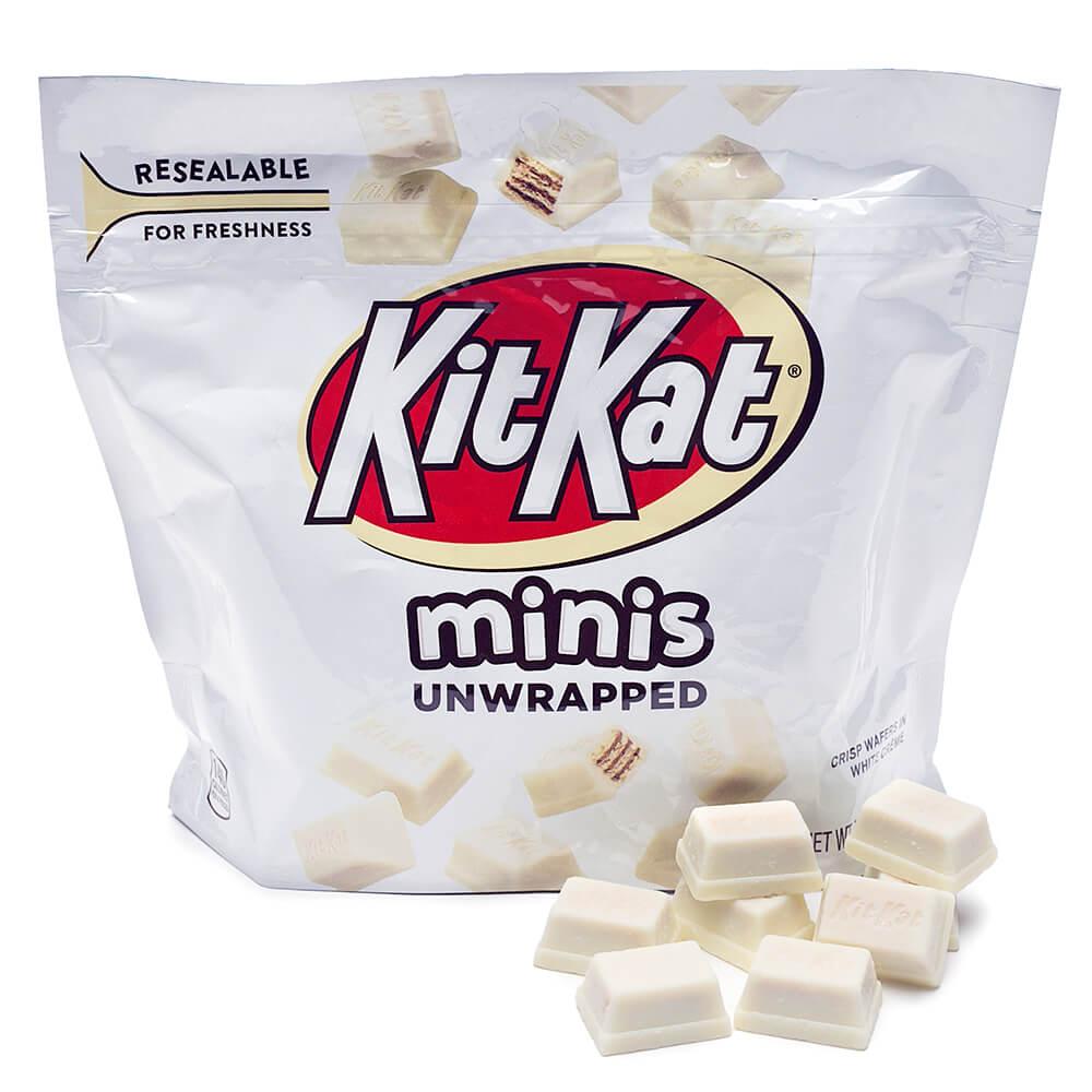 White Chocolate Kit Kat Minis Candy: 7.6-Ounce Bag - Candy Warehouse