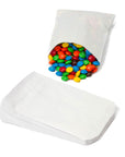 White Gourmet Candy Bags: 100-Piece Pack - Candy Warehouse