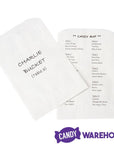 White Gourmet Candy Bags: 100-Piece Pack - Candy Warehouse