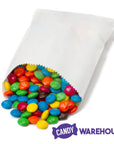 White Gourmet Candy Bags: 100-Piece Pack - Candy Warehouse