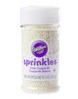 White Nonpareils Sprinkles: 3-Ounce Bottle - Candy Warehouse