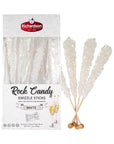 White Rock Candy Swizzle Sticks: 12-Piece Box