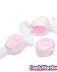 White with Pink Swirls Taffy: 3LB Bag