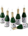 Wilton Champagne Bottle Candles: 6-Piece Pack - Candy Warehouse