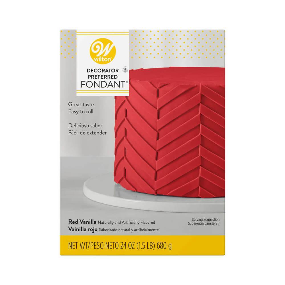 Wilton Decorator Preferred Fondant - Red: 24-Ounce Package - Candy Warehouse