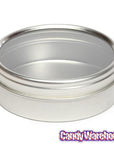 Windowed Round Candy Tins - 2-Ounce: 24-Piece Set - Candy Warehouse