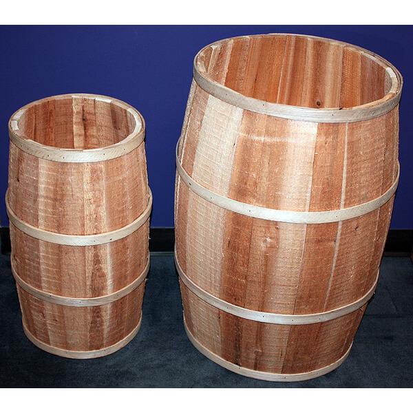 Wooden Candy Barrel: 14x24-Inch