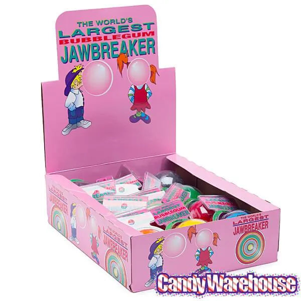 World&#39;s Largest Bubble Gum Jawbreakers: 12-Piece Display