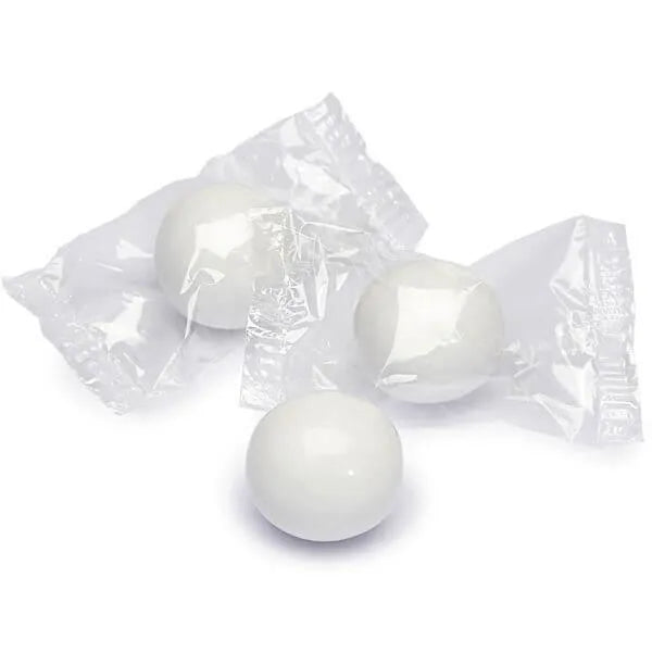 Wrapped 3/4-Inch Gumballs - Shimmer White: 100-Piece Bag - Candy Warehouse