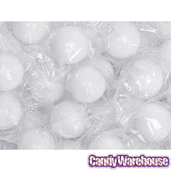 Wrapped 3/4-Inch Gumballs - Shimmer White: 100-Piece Bag - Candy Warehouse