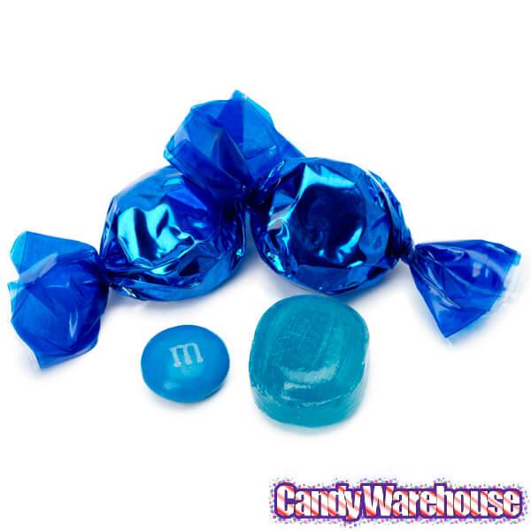 Wrapped Hard Candy Ovals - Blue - Peppermint: 5LB Bag - Candy Warehouse