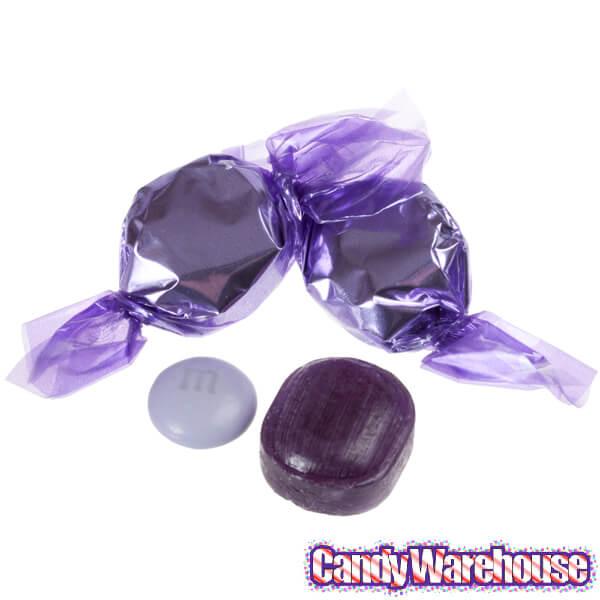 Wrapped Hard Candy Ovals - Lavender Purple - Grape: 5LB Bag - Candy Warehouse