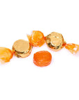 Wrapped Hard Candy Ovals - Orange: 5LB Bag