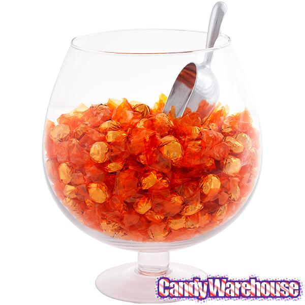 Wrapped Hard Candy Ovals - Orange: 5LB Bag - Candy Warehouse