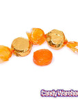 Wrapped Hard Candy Ovals - Orange: 5LB Bag