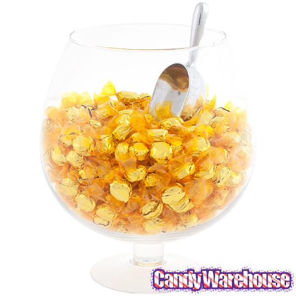 Wrapped Hard Candy Ovals - Yellow - Lemon: 5LB Bag - Candy Warehouse