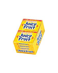 Wrigley's Juicy Fruit Gum Slim Packs: 10-Piece Box - Candy Warehouse