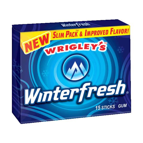 Wrigley&#39;s Winterfresh Gum Slim Packs: 10-Piece Box - Candy Warehouse