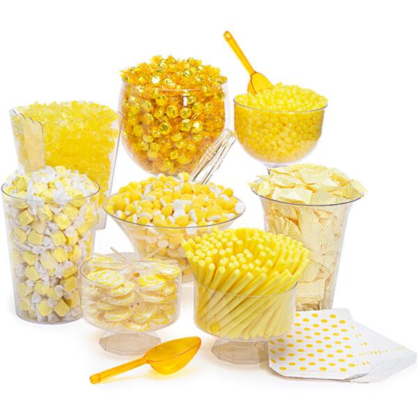 Yellow Candy Buffet Kit: 25 to 50 Guests - Candy Warehouse