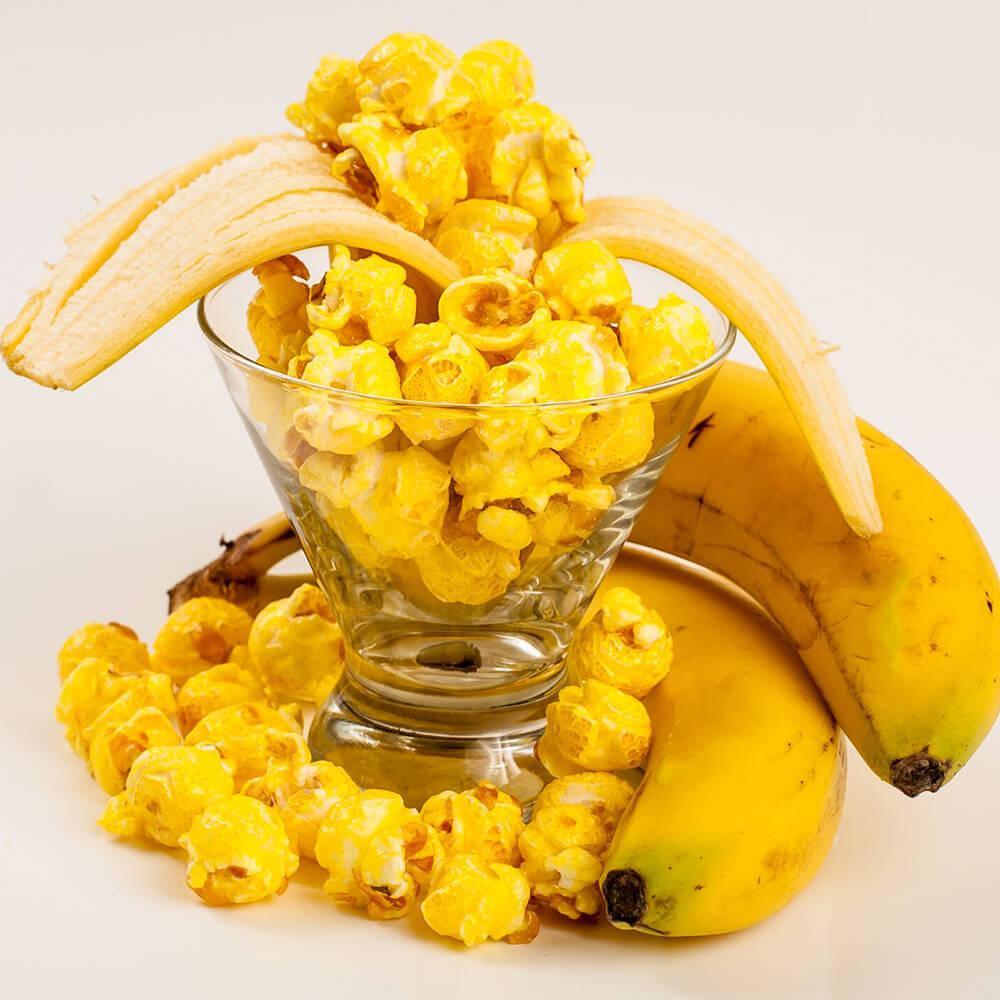 Yellow Candy Coated Popcorn - Banana: 1-Gallon Bag - Candy Warehouse