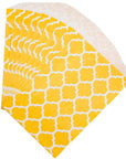 Yellow Casablanca Pattern Candy Bags: 25-Piece Pack