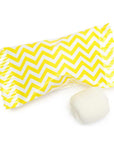 Yellow Chevron Stripe Wrapped Buttermint Creams: 300-Piece Case