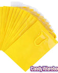 Yellow Glossy Candy Bags with Handles - Small: 12-Piece Pack