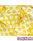 Yellow Polka Dots Wrapped Butter Mint Creams: 300-Piece Case - Candy Warehouse