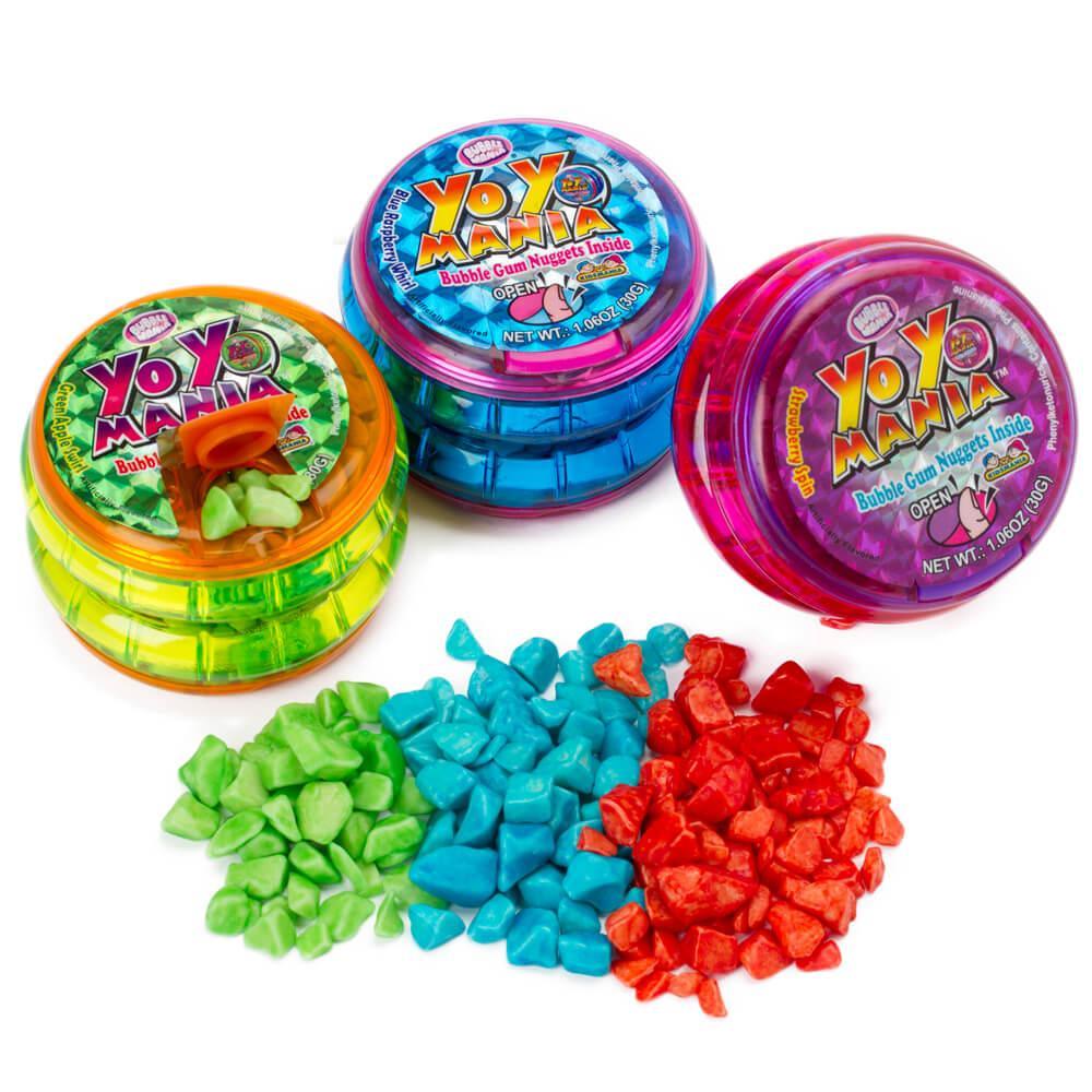 Yo-Yo Mania Bubble Gum Dispensers: 12-Piece Box - Candy Warehouse